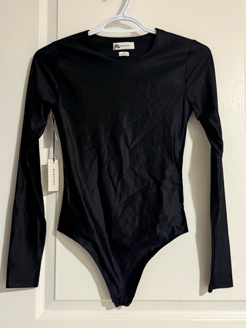 Babaton Black Long-Sleeve Bodysuit